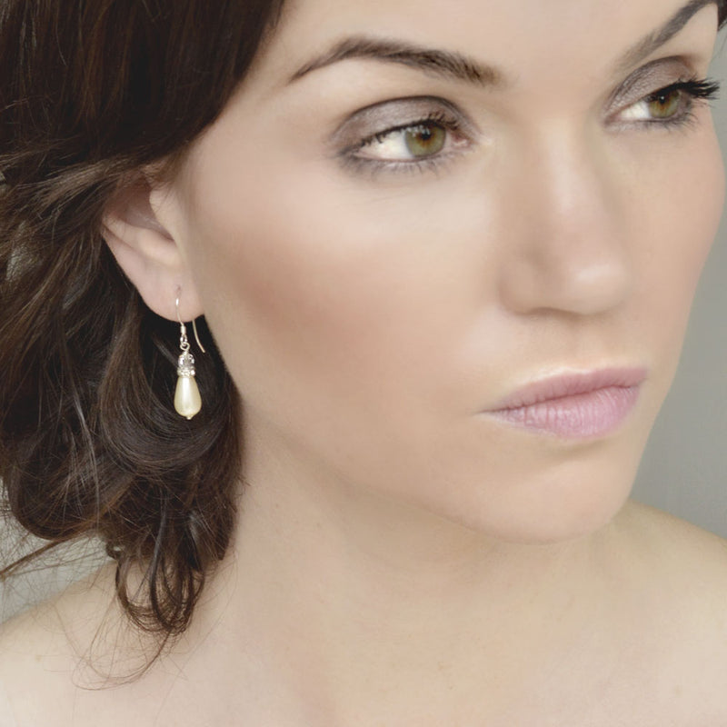 Monaco teardrop pearl earrings - Liberty in Love
