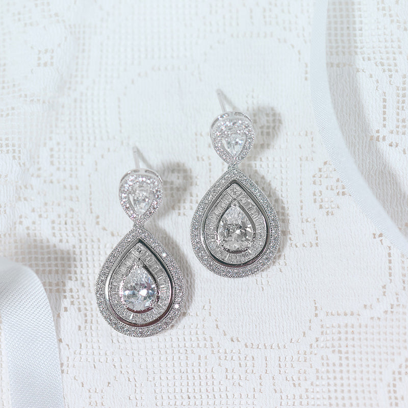 Montgomery crystal teardrop earrings - Liberty in Love