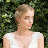 Montgomery gold crystal teardrop pendant necklace - Liberty in Love