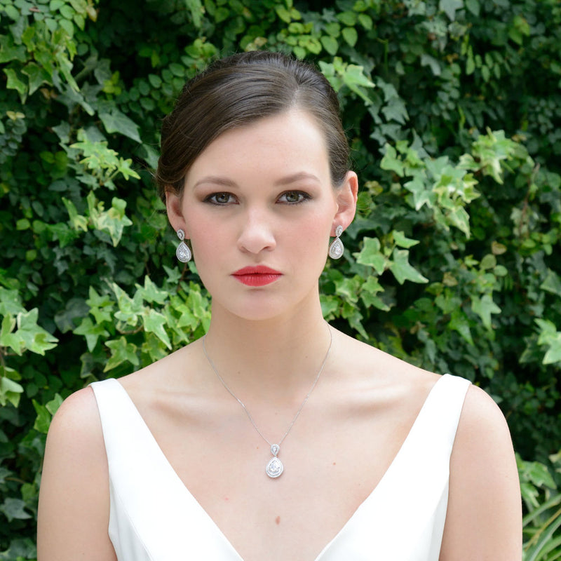 Montgomery crystal teardrop pendant necklace - Liberty in Love