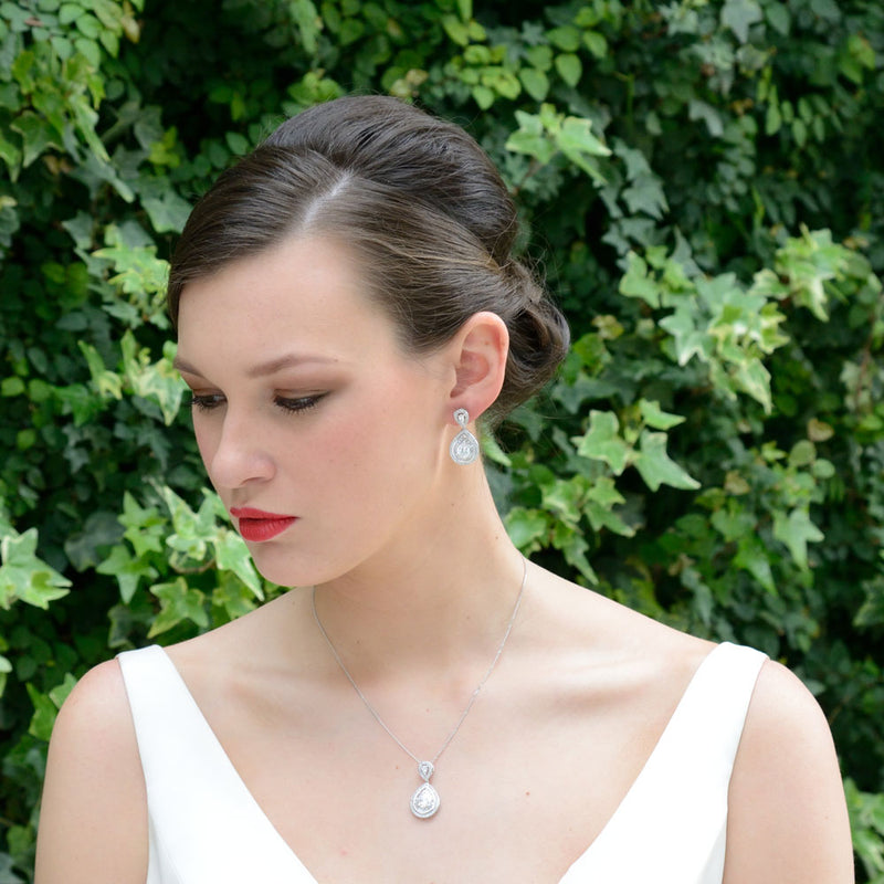 Montgomery crystal teardrop pendant necklace - Liberty in Love