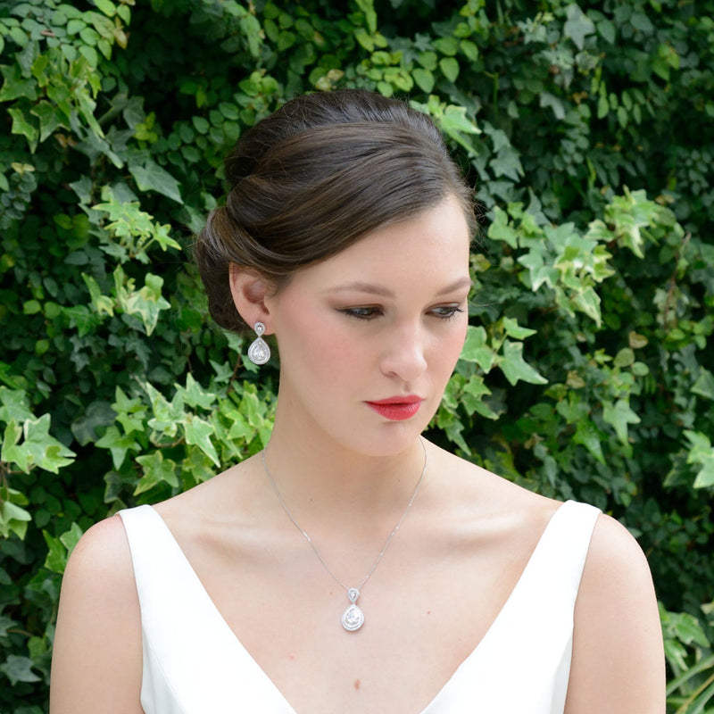 Montgomery crystal teardrop pendant necklace - Liberty in Love