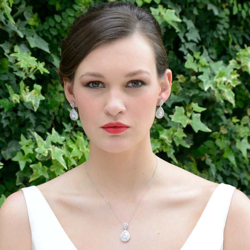 Montgomery crystal teardrop pendant necklace - Liberty in Love
