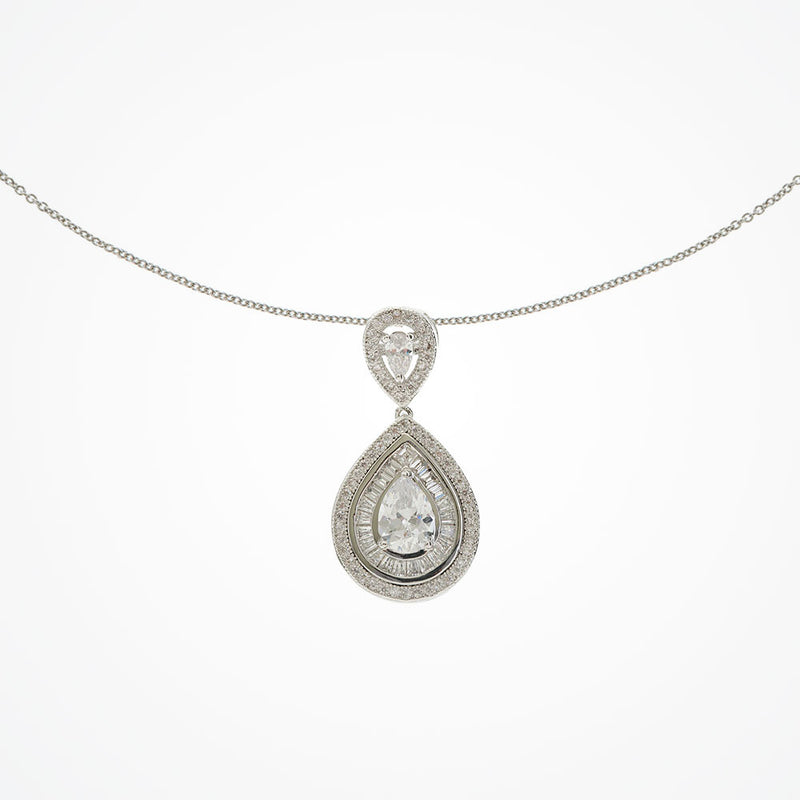 Montgomery crystal teardrop pendant necklace - Liberty in Love
