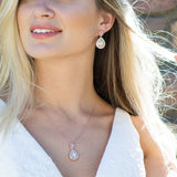 Montgomery rose gold necklace and earrings bridal jewellery set - Liberty in Love
