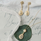 Moonstruck gold crystal pendant necklace - Liberty in Love