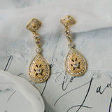 Moonstruck gold necklace and earrings bridal jewellery set - Liberty in Love