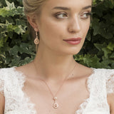 Moonstruck rose gold crystal pendant necklace - Liberty in Love