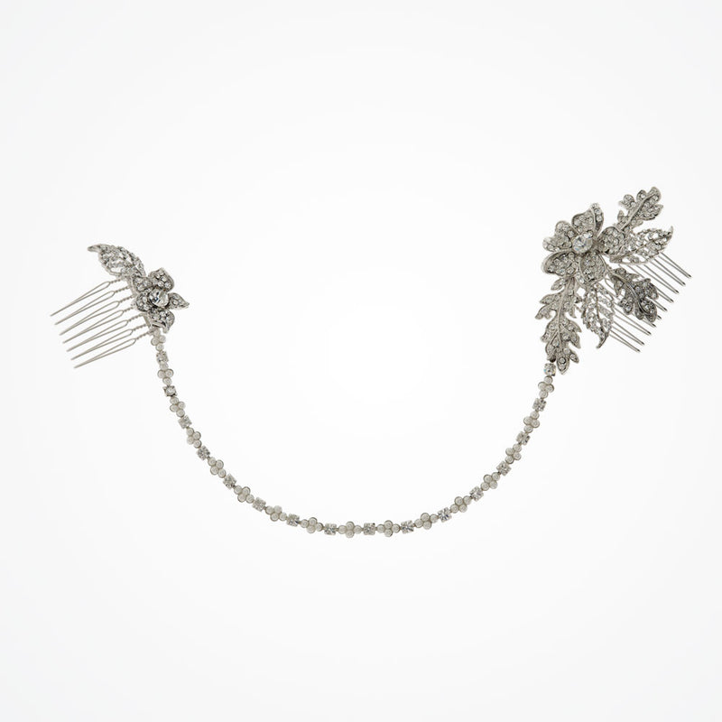 Morgan floral draping headpiece - Liberty in Love