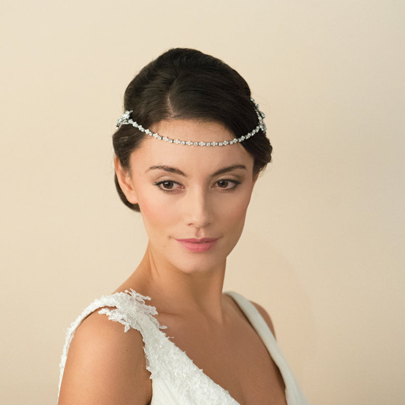 Morgan floral draping headpiece - Liberty in Love