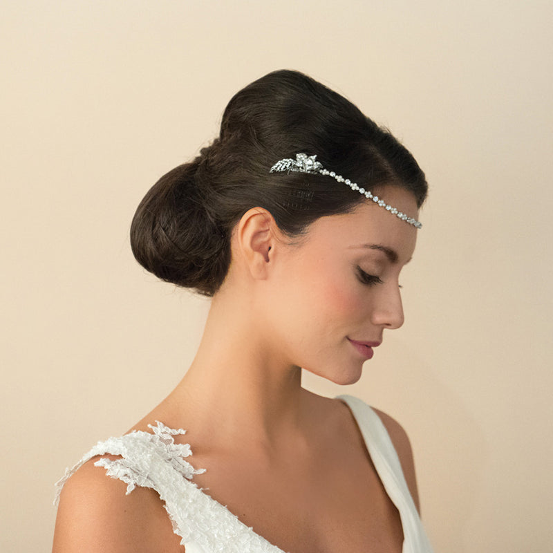 Morgan floral draping headpiece - Liberty in Love