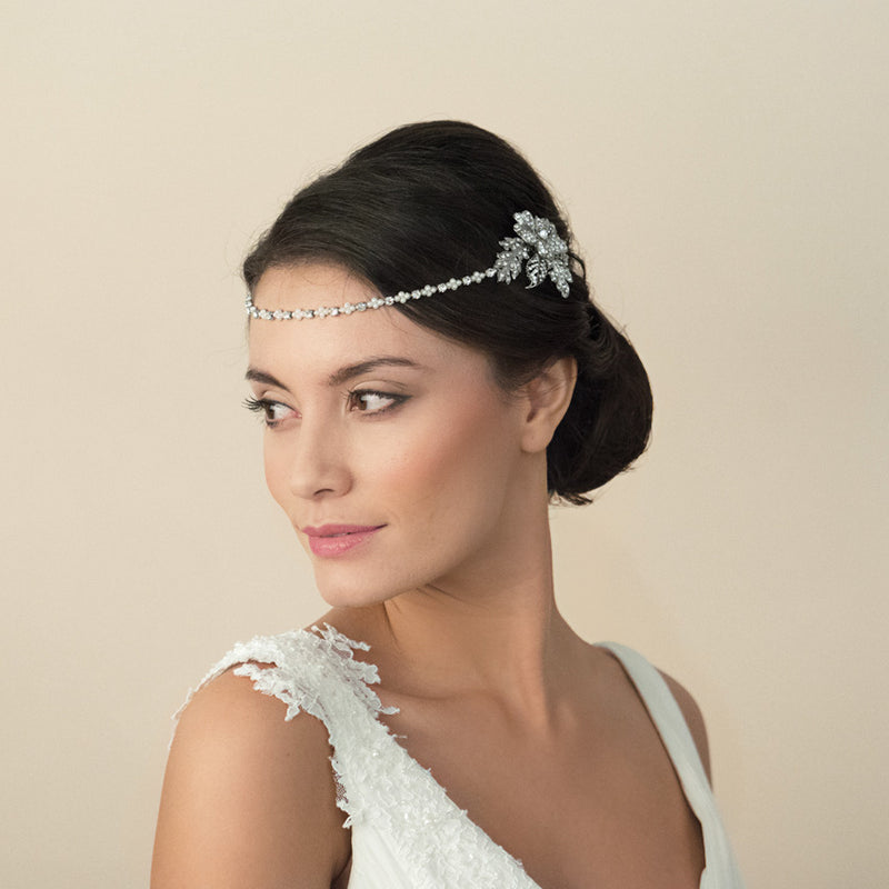 Morgan floral draping headpiece - Liberty in Love