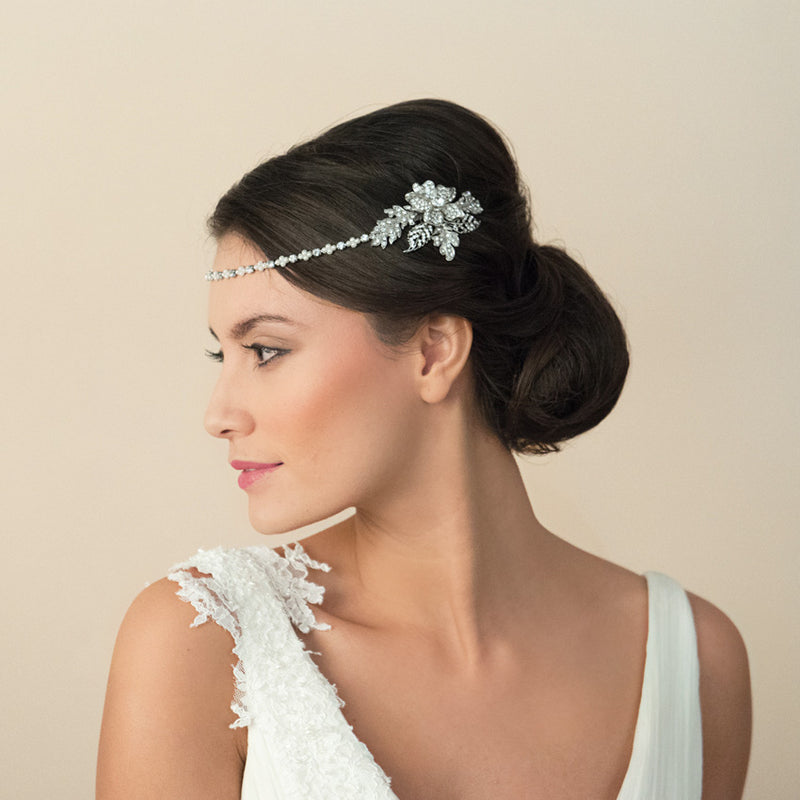Morgan floral draping headpiece - Liberty in Love