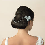 Morgan floral draping headpiece - Liberty in Love