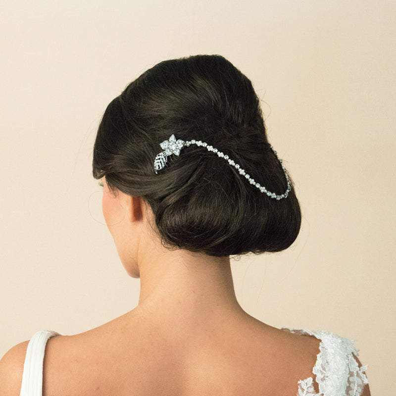 Morgan floral draping headpiece - Liberty in Love