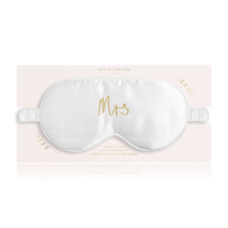 Katie Loxton ‘Mrs’ satin eye mask - Liberty in Love