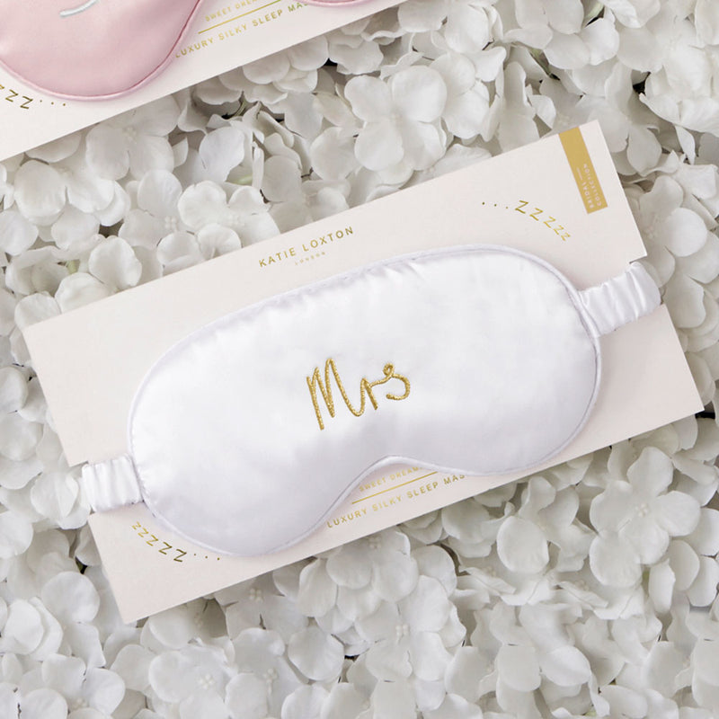 Katie Loxton ‘Mrs’ satin eye mask - Liberty in Love