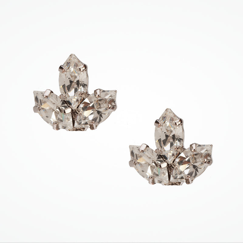 Crystal encrusted wedding stud earrings - Liberty in Love