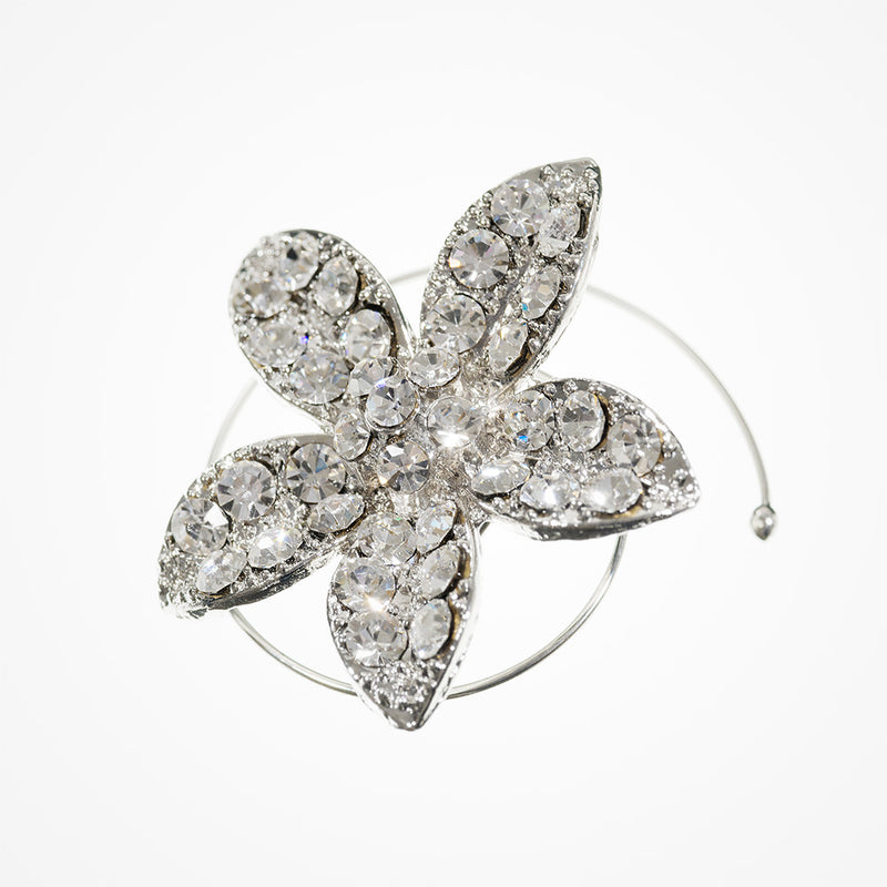 Nadia crystal embellished blossom hair pin - Liberty in Love