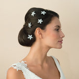 Nadia crystal embellished blossom hair pin - Liberty in Love