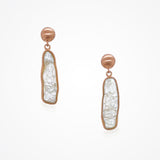 Nautilus abstract viva pearl earrings - Liberty in Love