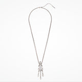 Long drop necklace with resin opal cabochon pendant (NE9834) - Liberty in Love