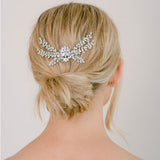 Nia crystal flower and sprigs hair comb - Liberty in Love