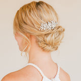 Nicolette crystal and pearl hair comb - Liberty in Love