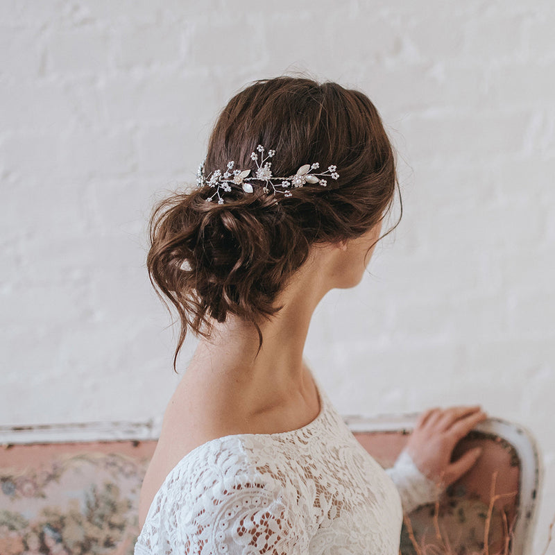 Nora line of blossoms hair vine - Liberty in Love