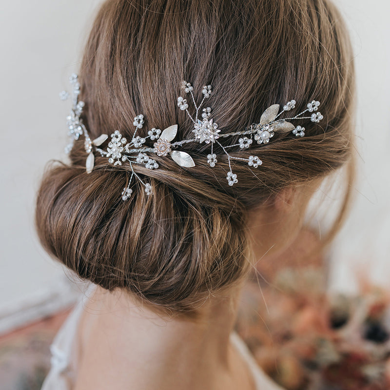 Nora line of blossoms hair vine - Liberty in Love