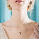 Georgette crystal embellished filigree pearl drop necklace - Liberty in Love