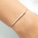 Nova zirconia crystal bar toggle bracelet - Liberty in Love