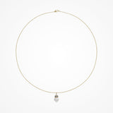 Octavia crystal rondelle and pearl pendant necklace - Liberty in Love