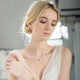 Octavia crystal rondelle and pearl pendant necklace - Liberty in Love