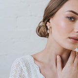 Odelia CZ teardrop earrings (gold) - Liberty in Love