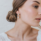 Odelia CZ teardrop earrings (gold) - Liberty in Love