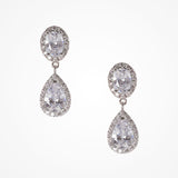 Odelia CZ teardrop earrings (silver) - Liberty in Love