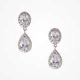 Odelia CZ teardrop earrings (silver) - Liberty in Love