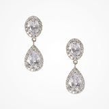 Odelia CZ teardrop earrings (silver) - Liberty in Love