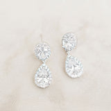 Odelia CZ teardrop earrings (silver) - Liberty in Love