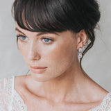 Odelia CZ teardrop earrings (silver) - Liberty in Love
