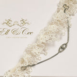 Oh baby deco draped lace garter - Liberty in Love