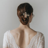Orchid antique gold floral hair clip - Liberty in Love