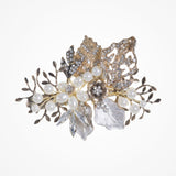Orchid antique gold floral hair clip - Liberty in Love