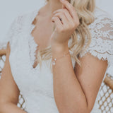 Pandora crystal and pearl bracelet (rose gold) - Liberty in Love