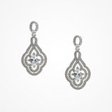 Park Avenue floral-inspired crystal earrings - Liberty in Love