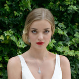 Park Avenue floral-inspired crystal earrings - Liberty in Love