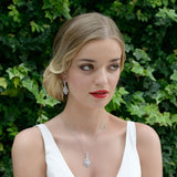 Park Avenue floral-inspired crystal earrings - Liberty in Love