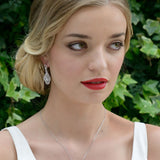 Park Avenue floral-inspired crystal earrings - Liberty in Love