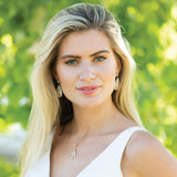 Pasadena gold crystal teardrop necklace - Liberty in Love
